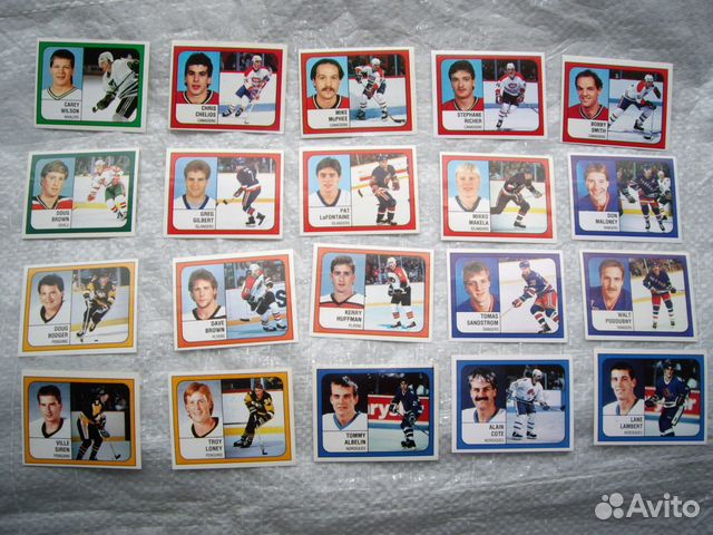 Panini NHL нхл сезон 1988/89 стикерсы наклейки
