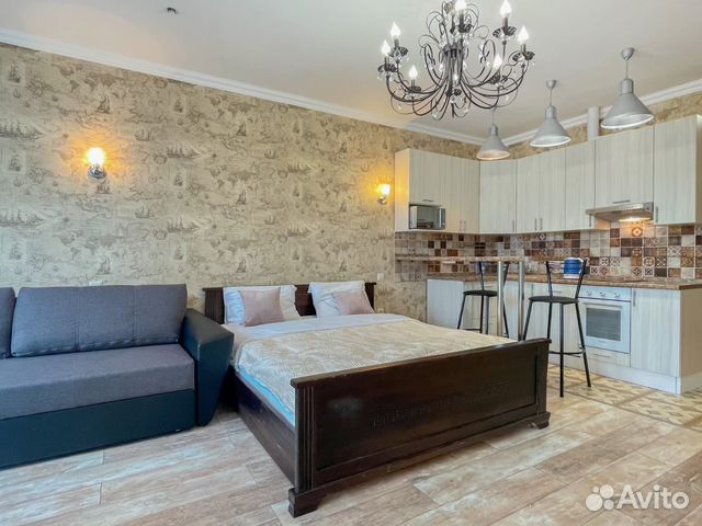 

Квартира-студия, 33 м², 2 кровати