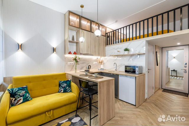 

Квартира-студия, 24 м², 4 кровати