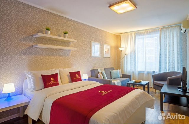 

1-к. квартира, 38 м², 2 кровати