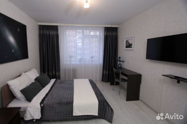 

1-к. квартира, 38 м², 2 кровати
