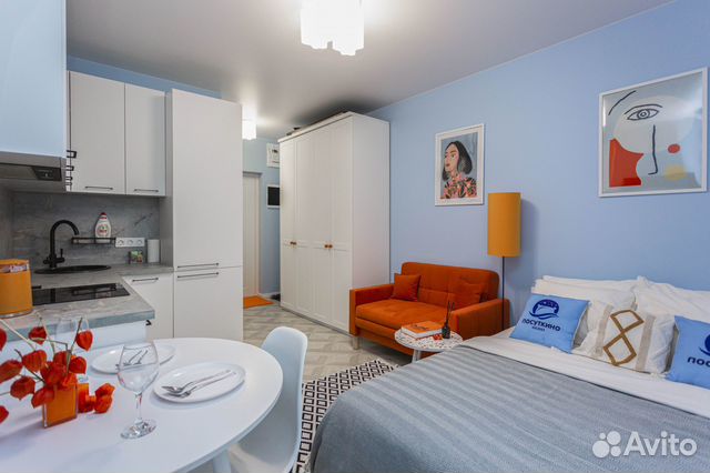 

Квартира-студия, 24 м², 2 кровати