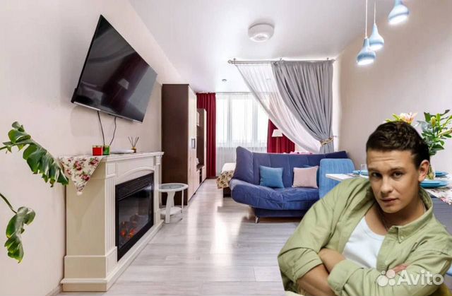 

Квартира-студия, 32 м², 2 кровати