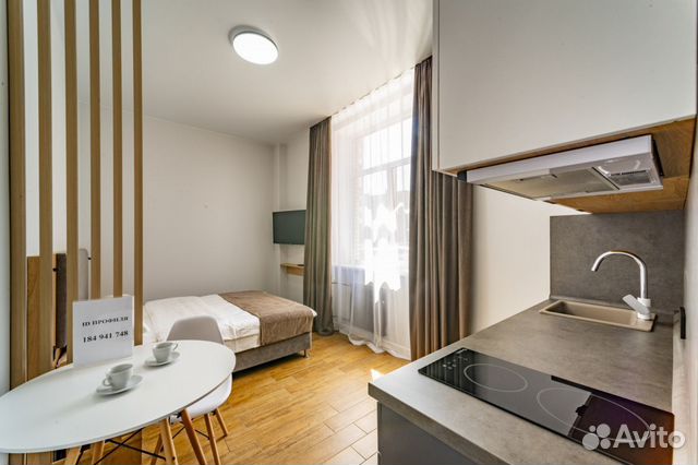 

Квартира-студия, 27 м², 1 кровать