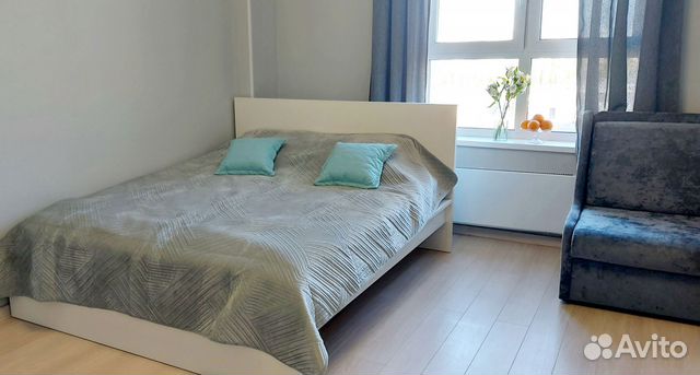 

Квартира-студия, 28 м², 2 кровати