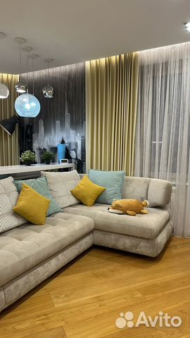 

1-к. квартира, 52 м², 2 кровати