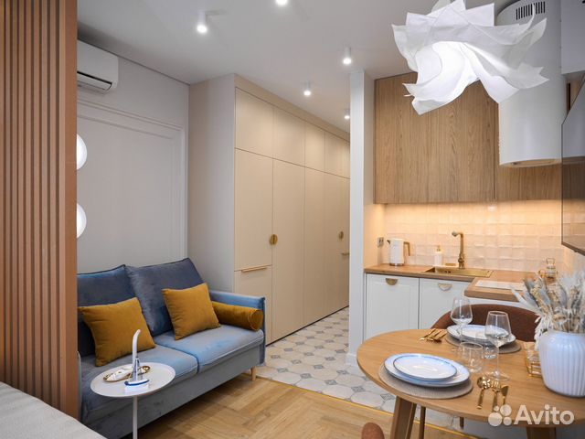 

Квартира-студия, 24 м², 2 кровати
