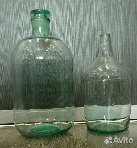 Бутыли и банки с притертой пробкой