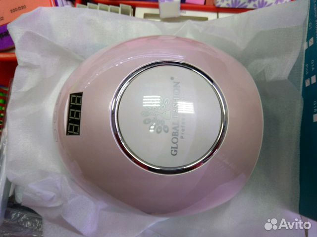 Лампа гибридная UV/LED 48Вт с вентилятором розовая Лампа гибридная UV/LED 48Вт с вентилятором розовая