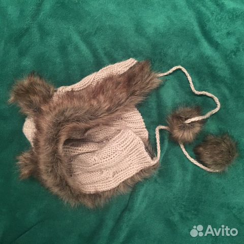 Шапка-кот с ушками