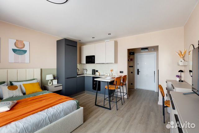 

Квартира-студия, 23 м², 2 кровати