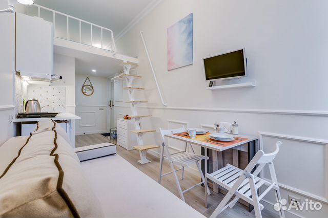 

Квартира-студия в апарт-отеле, 14 м², 2 кровати