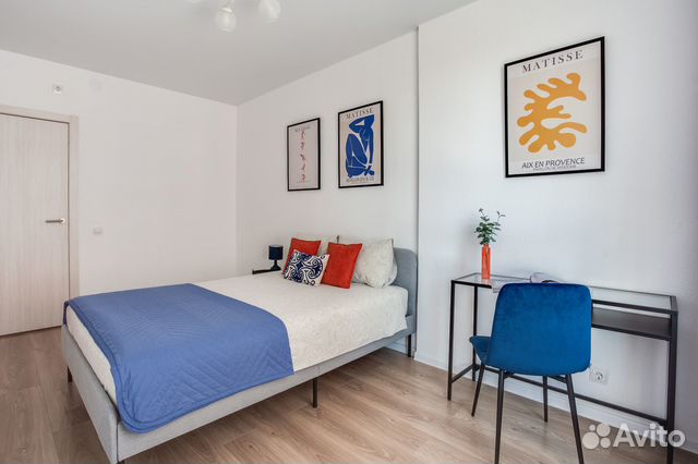 

1-к. квартира, 40 м², 2 кровати