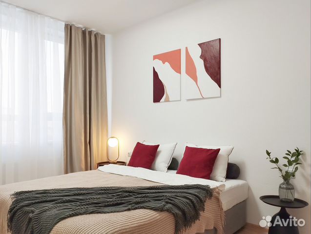 

1-к. квартира, 44 м², 3 кровати