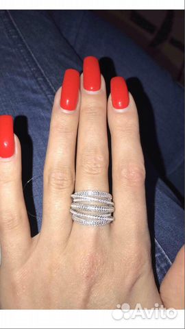 Серебряное кольцо новое