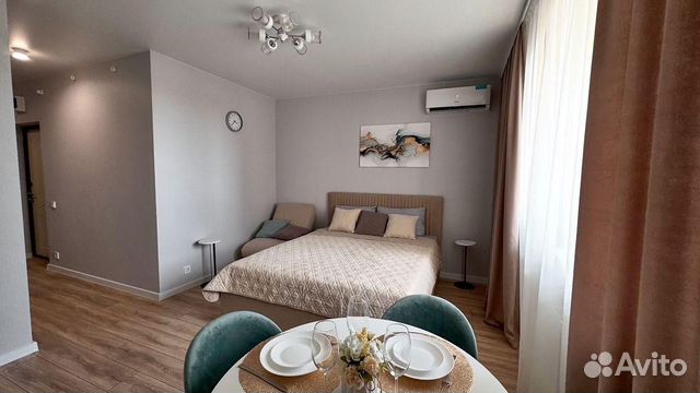 

Квартира-студия, 35 м², 2 кровати