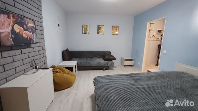 

1-к. квартира, 40 м², 2 кровати