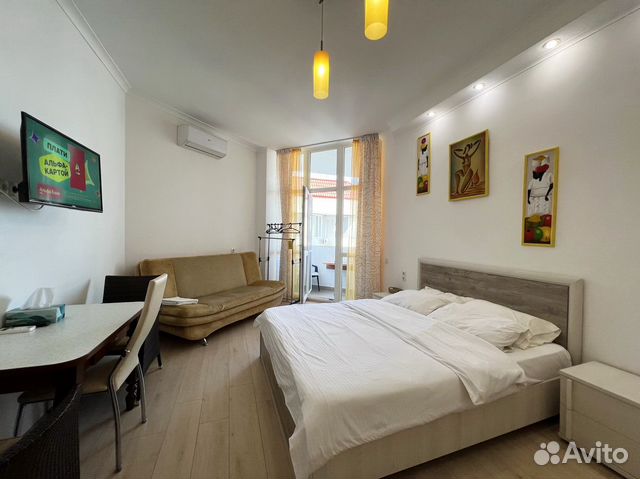 

Квартира-студия, 32 м², 2 кровати