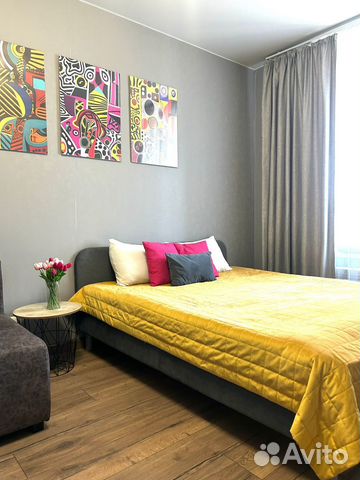 

1-к. квартира, 35 м², 2 кровати