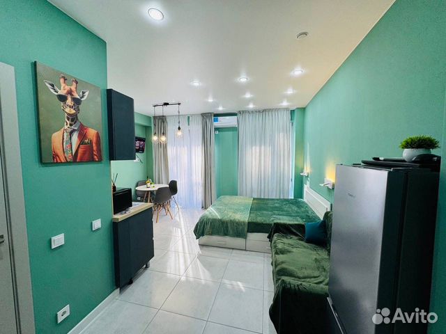 

Квартира-студия, 28 м², 2 кровати