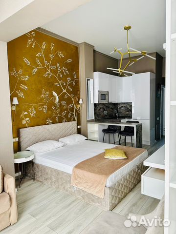 

Квартира-студия, 32 м², 3 кровати