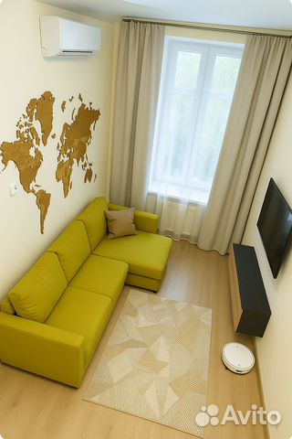 

Квартира-студия, 25 м², 2 кровати