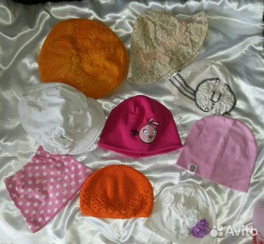 Шапки для девочки 1-3 лет