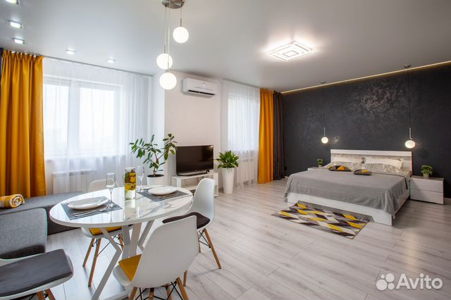 

Квартира-студия, 45 м², 2 кровати