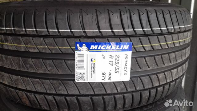 Новые Michelin Primacy 3 ZP 225/55 R17 Y Run Flat