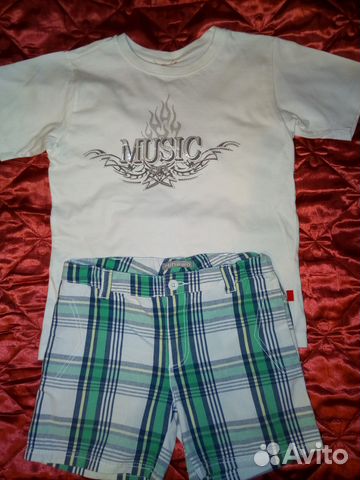 Комплект шорты и футболка на рост 132