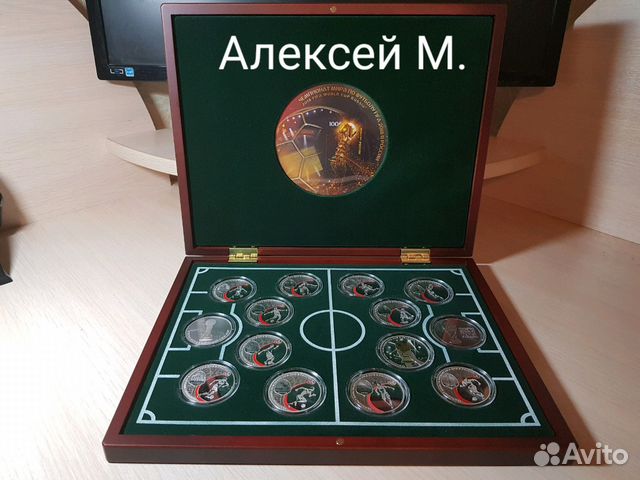 Коллекция из 14 серебряных монет футбол fifa 2018 Коллекция из 14 серебряных монет футбол fifa 2018
