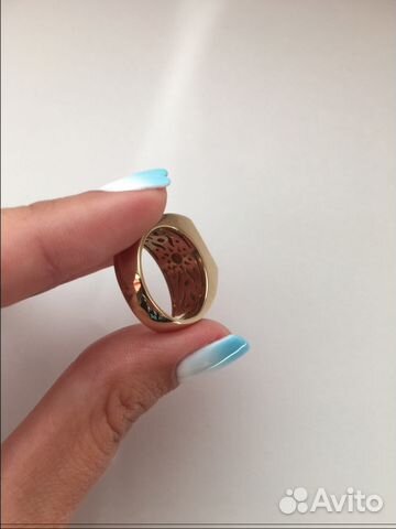 Новая мужская золотая печатка с инициалами 585 пр Новая мужская золотая печатка с инициалами 585 пр