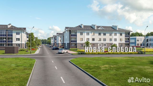 2-к квартира, 54.3 м², 3/3 эт.