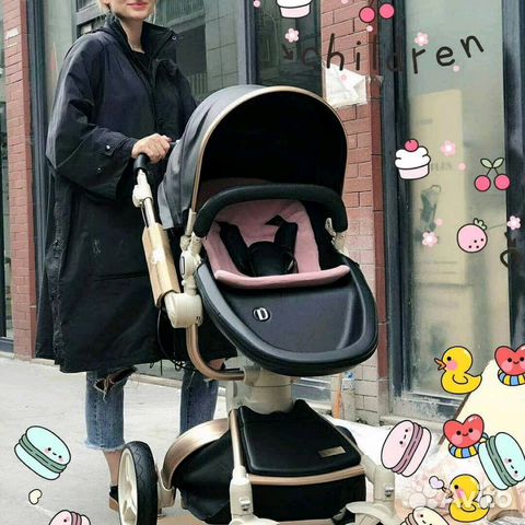 Коляска 2в1 эко-кожа новая