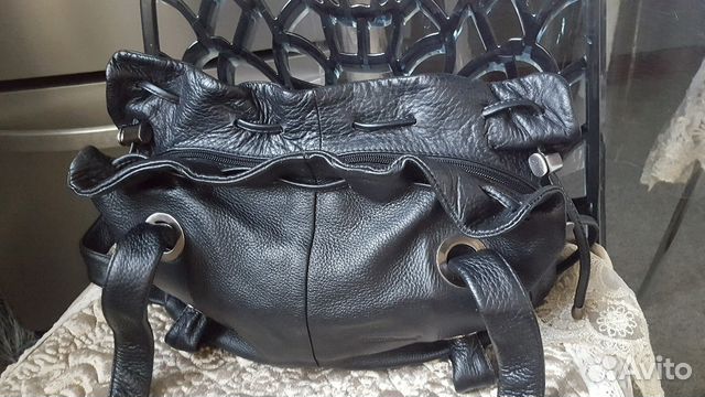 Сумка черная мягкая кожа итальянская Сумка черная мягкая кожа итальянская