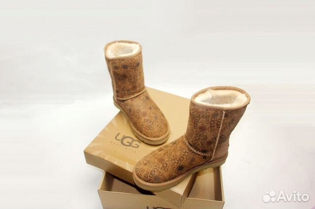 Угги UGG Australia эксклюзив принт Logo новые уги