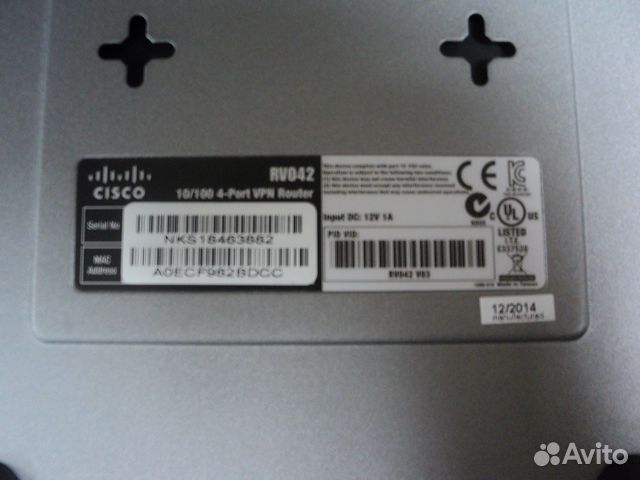 Маршрутизатор Cisco RV042 два WAN порта