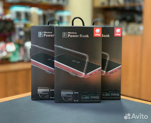 Повербанк Ainy с беспроводной зарядкой 10000mAh