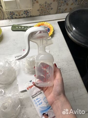 Молокоотсос ручного типа pigeon двухфазный новый Молокоотсос ручного типа pigeon двухфазный новый