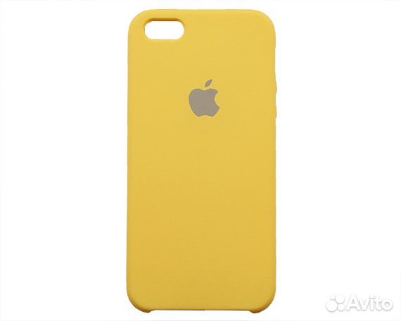 Чехол iPhone 5/5S/SE Silicone Case желтый 50885