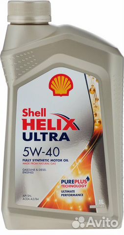 Моторное масло Shell Helix Ultra 5W-40 1 л