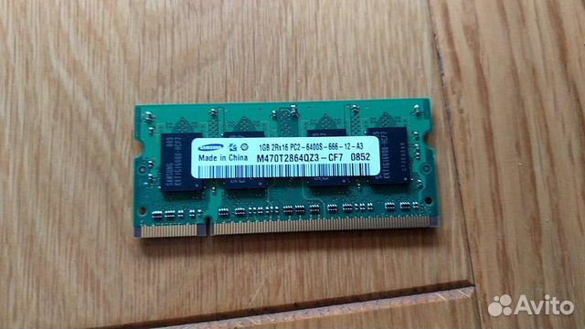 Оперативная память sodimm DDR2 1Gb 2Rx16 PC2-6400