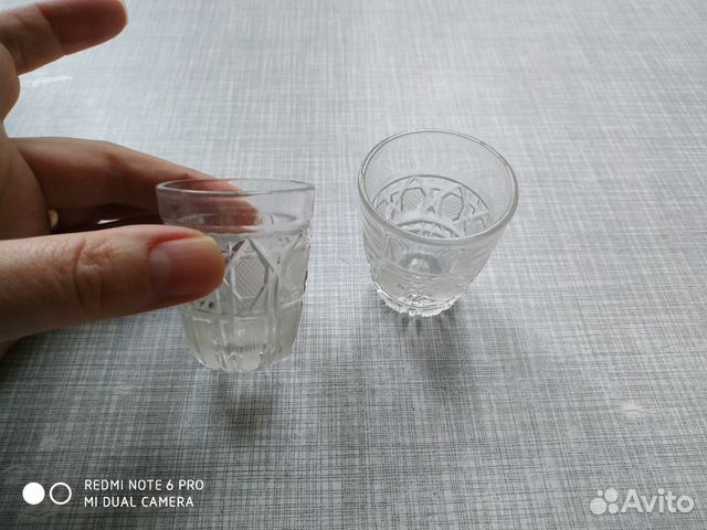 2 Рюмки хрустальные 2 Рюмки хрустальные