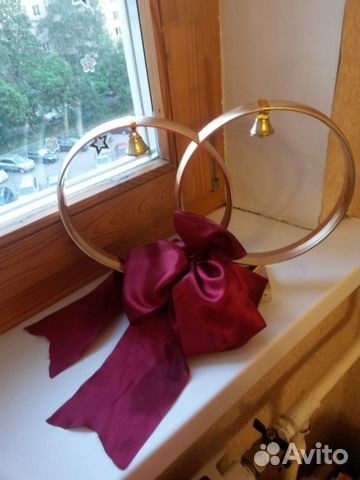 Кольца свадебные на машину