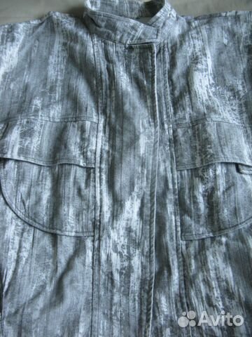 Новая куртка-накидка хлопок унисекс