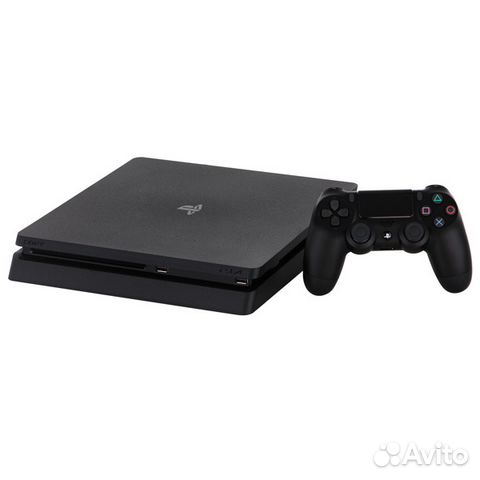 Sony PlayStation 4 Slim, 1Тб, + 3 игры