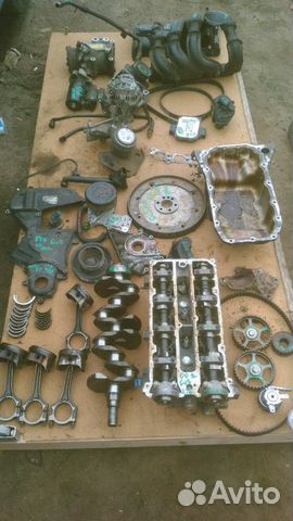 Двс в разборе с навесным на Ford Fusion 1.4-1.6