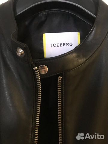 Кожаная куртка Iceberg новая италия 52 размер