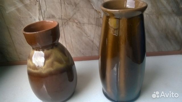 Ваза коричневая