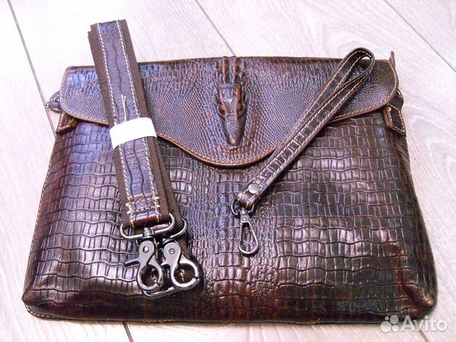 Сумка, натуральной кожи под крокодила